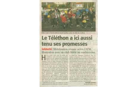 Résultat Téléthon 2011